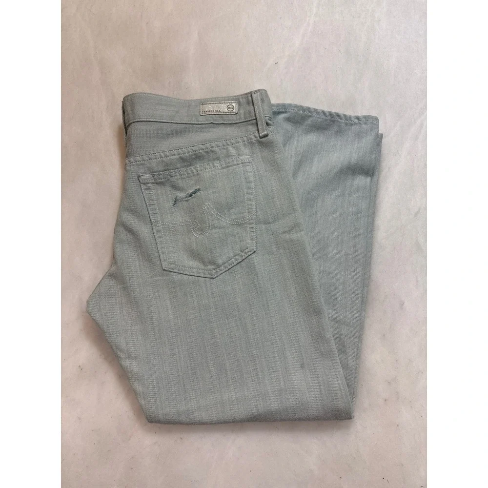 AG‎ Adriano Goldschmied The Piper Crop Slouchy Slim Jeans Distressed Size 27